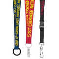 3/4" Woven Text Lanyard (5-6 Week Service)